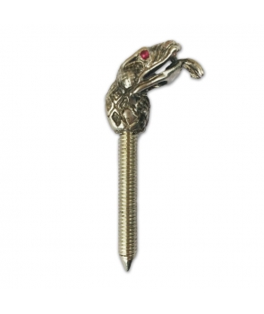 Silver contact screw with Snake