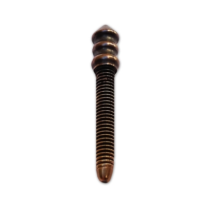 Copper contact screw with brass head