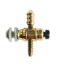 Brass front binding post brass contact screw