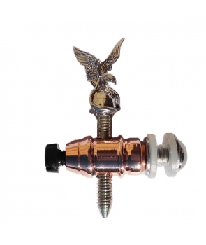 Copper front binding post silver contact screw