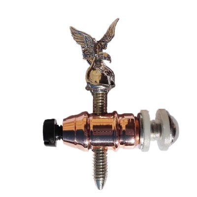 Copper front binding post silver contact screw