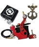 Tattoo Machine Egiziana + Nemesis + Foot-switch + Clip Cord