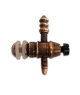 Brass front binding post copper contact screw