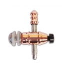 Copper front binding post silver contact screw